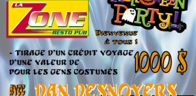 MONTAGE poster HALLOWEEN ZONE + DAN DESNOYERS